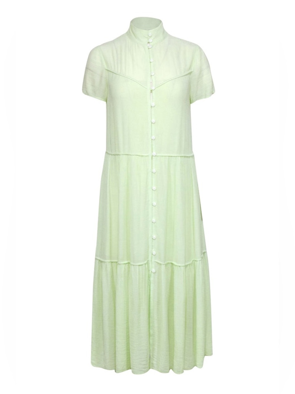 Rag & Bone Libby Midi Tiered Button Front Dress XXS